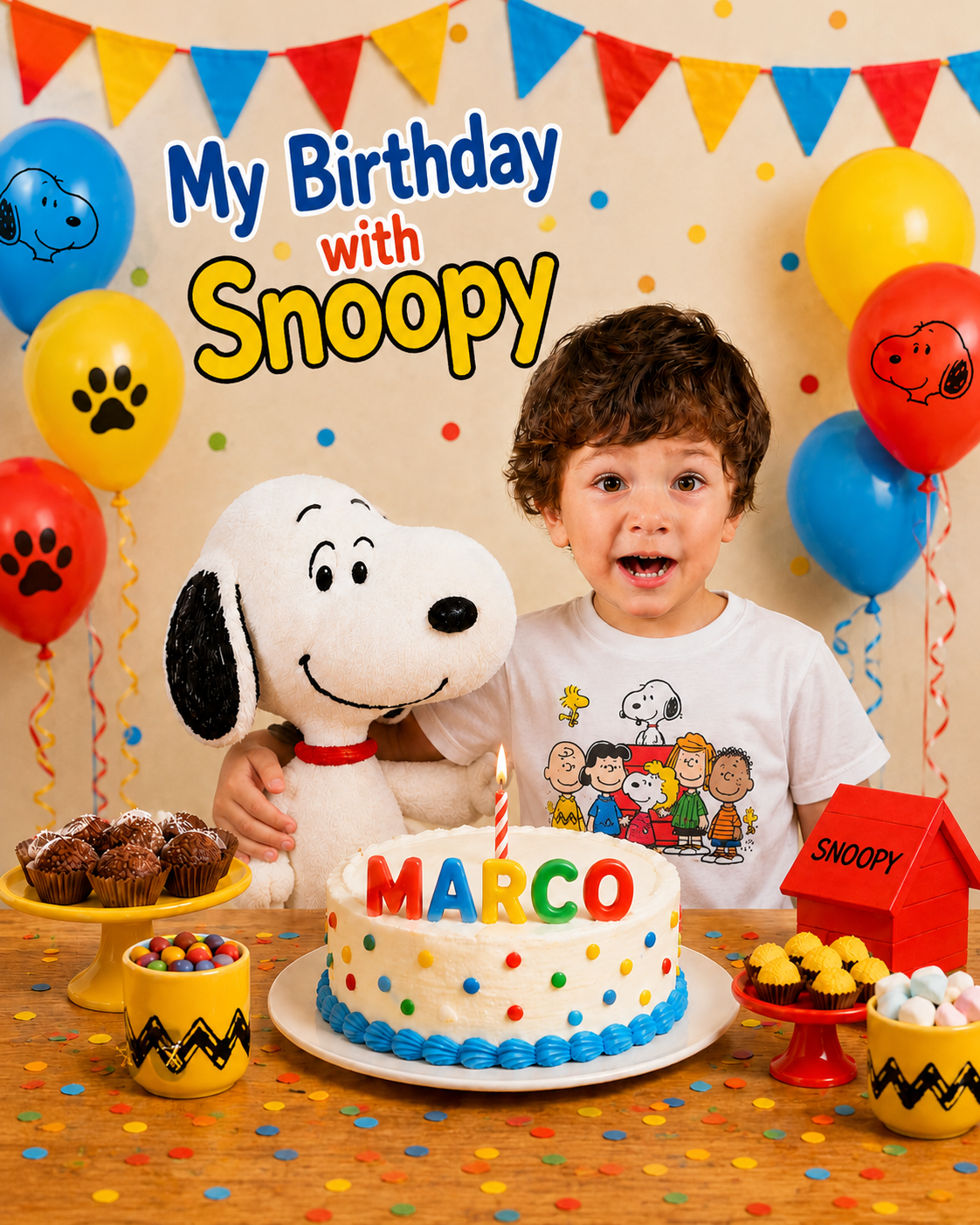 Ejemplo colección Cumpleaños Personalizado con Personaje